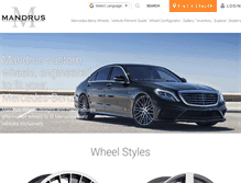Tablet Screenshot of mandruswheels.com